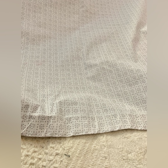 Lauren Ralph Lauren Farmhouse Queen Flat Sheet Neutral Shade Tiny Dot Flowers - Picture 8 of 13